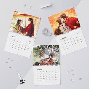 Heaven Official's Blessing Calendars 2024 TGCF Wall Calendar Yaoi Hua Cheng x Xie Lian Merch BL Calendar Anime 2024 Calendar