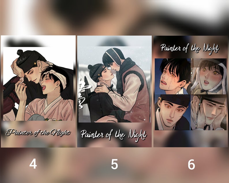 Painter of the Night Manhwa Manga Yaoi Seungho Nakyum - Etsy