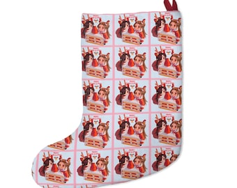 Calcetines navideños con la bendición de los funcionarios del cielo, regalo de Tgcf Chibi Huacheng x Xielian, regalo para amigos