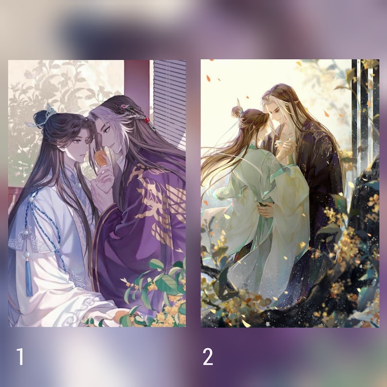 Thousand Autumns Yan Wushi Shen qiao BL manga Thousand autumns Qian Qui Manhua Yaoi Manhwa Postcards image 2
