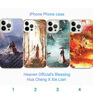 Heaven Official's Blessings TGCF for iPhone Case, cellphone case, Tian Guan Ci Fu by Mo Xiang Tong Xiu, Hua Cheng, Xie Lian