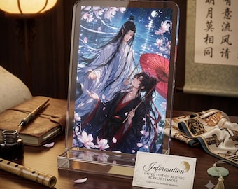 Mo Dao Zu Shi Standee, MDZS Acrylic Standee, BL Anime Character Stand, Wei Wuxian Lan Wangji Gift, Anime Desk Decor