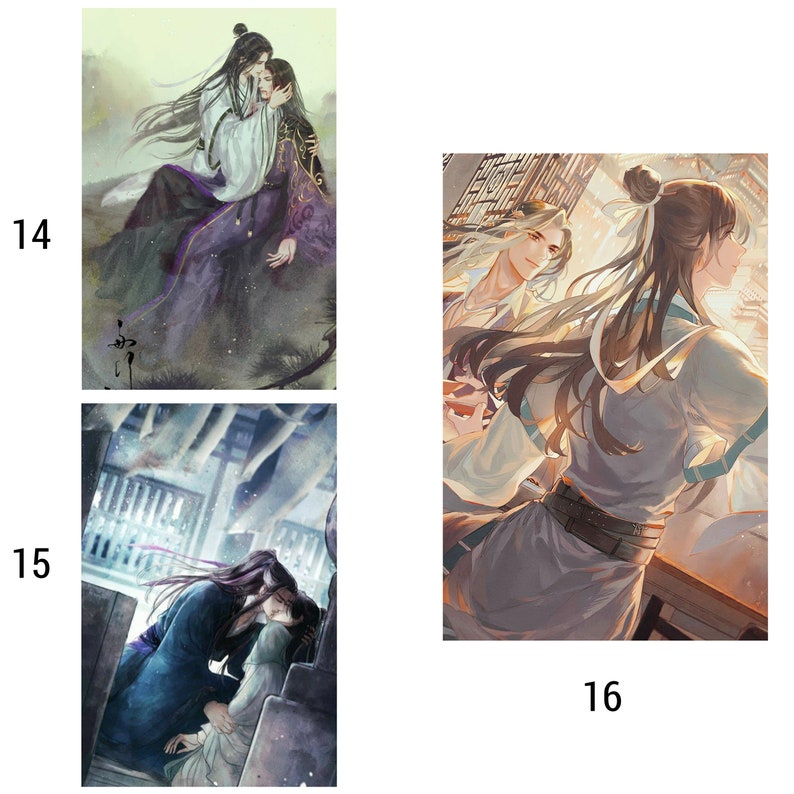Thousand Autumns Yan Wushi Shen qiao BL manga Thousand autumns Qian Qui Manhua Yaoi Manhwa Postcards image 7