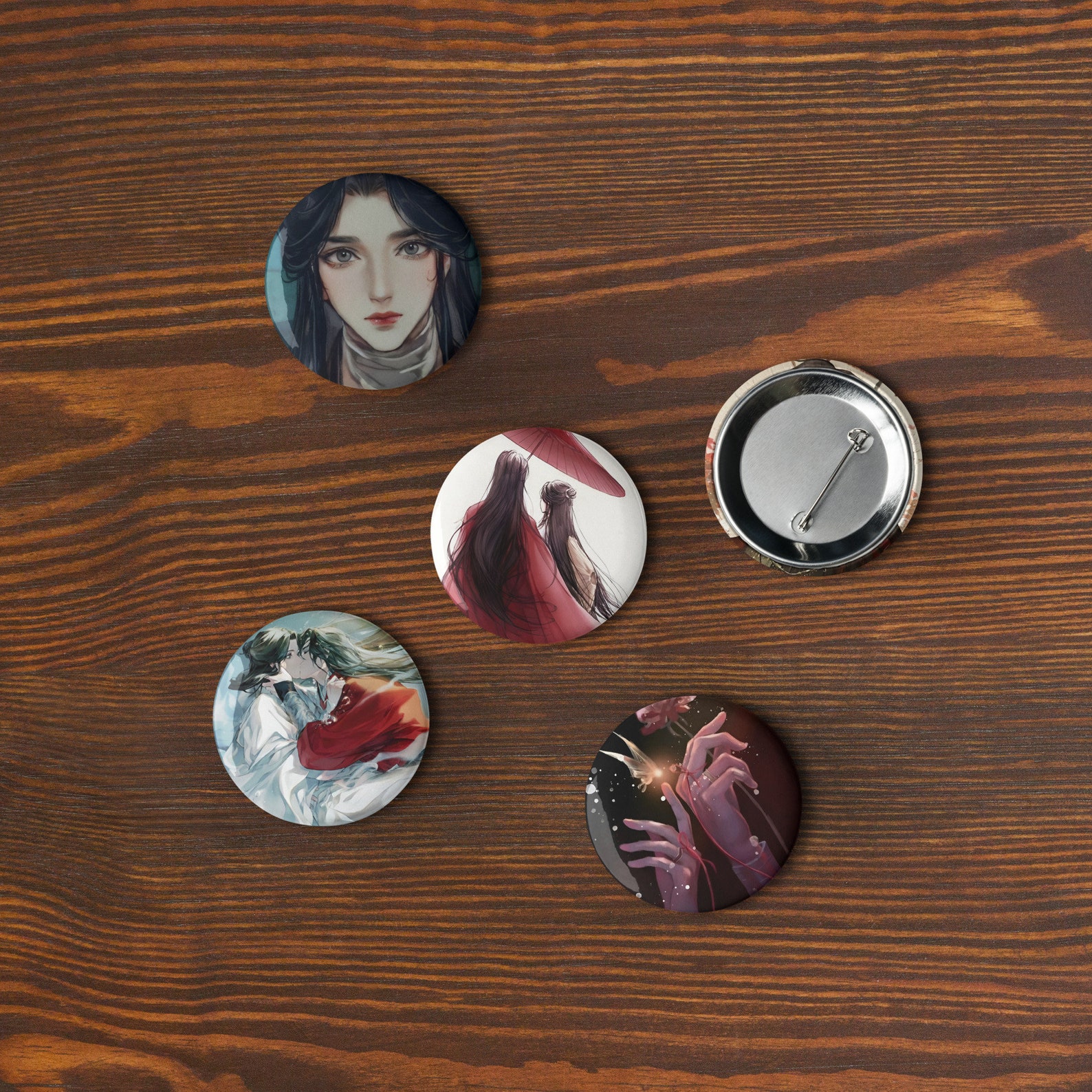 Heaven Official's Blessing BL Yaoi Manga Pin Buttons TGCF Manhua Heaven ...