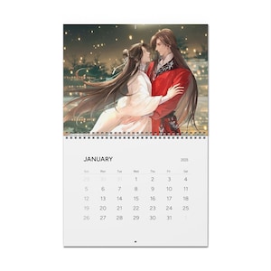 Tgcf Calendar Heaven Official's Blessing Wall Calendar 2025 Tgcf Hua Cheng Xie Lian Merch BL Calendar Yaoi Anime 2025 Calendar