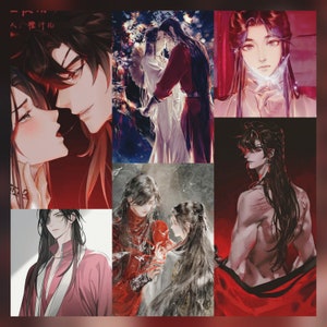 Der Segen des Himmelsoffiziellen Hua Cheng xie Lian Tian Guan Ci Fu Fotokarte Yaoi TGKF BL Anime Merch Manhua