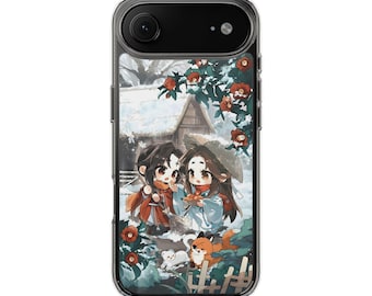 Fundas transparentes Chibi de la bendición de los funcionarios del cielo para iPhone y Samsung