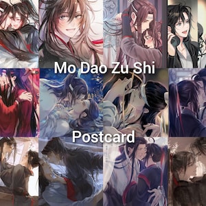 Mdzs Ungezähmtes Mo Dao Zu Shi von Mxtx Postkarte Großmeister der dämonischen Kultivierung Begründer des Diabolismus Wei Wuxian Lan Zhan