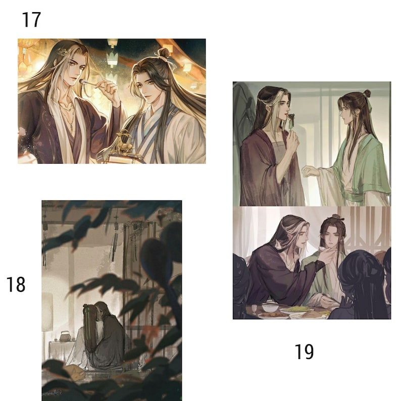Thousand Autumns Yan Wushi Shen qiao BL manga Thousand autumns Qian Qui Manhua Yaoi Manhwa Postcards image 8