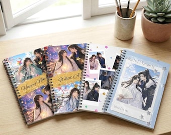 Qiang Jin Jiu Notebook, Shen Zechuan Xiao Chiye Journal, QJJ Danmei BL Fan Gift, Notebook (118 Pages)