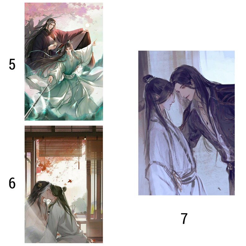 Thousand Autumns Yan Wushi Shen qiao BL manga Thousand autumns Qian Qui Manhua Yaoi Manhwa Postcards image 4