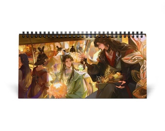 Svsss Scum Villain&#39;s Self Saving System Calendar 2025, Scumbag System BL Scumbag Villain Luo Binghe Shen Qingqiu, Yaoi Desktop Calendar 2025