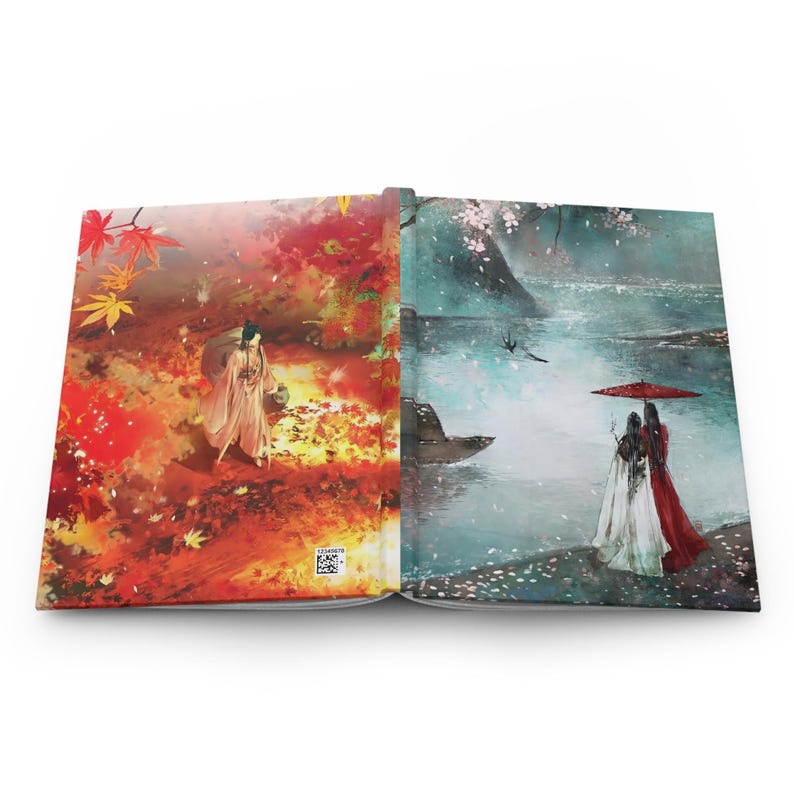 Tgcf Heaven Official's Blessing Journal, Matte Hardcover Notebook, Anime Sketchbook Planner image 1