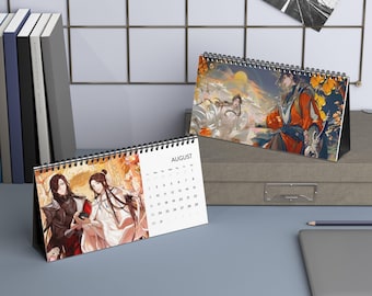 Calendario TGCF 2026 Hua Cheng Xie Lian Heaven Officials Blessing BL Yaoi, Planificador, Organizador, Agenda, Decoración de oficina, Regalo TGCF