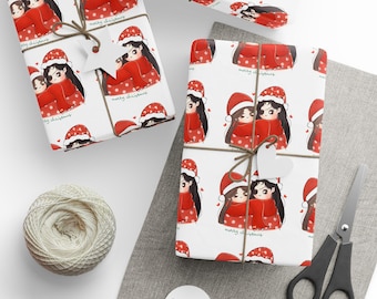 Papeles de regalo con bendiciones de funcionarios celestiales, papel de regalo Tgcf, Navidad de Hua Cheng Xie lian Chibi