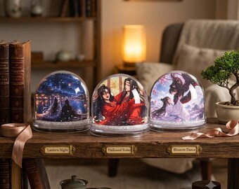 Mo Dao Zu Shi Christmas Snow Globe – Lan Wang Ji x Wei Wu Xian (Holiday Keepsake)