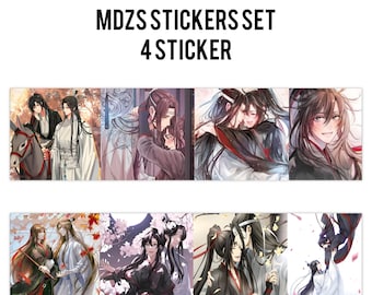 Mdzs Stickers Set, Mo Dao Zu Shi Bumper Stickers, Lan Zhan Lan Wang Ji Wei Wuxian, Untamed Gift, BL Yaoi Sticker