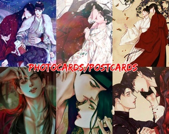 Postales The Ghost's Nocturne BL Night Song Yaoi Ghost Nocturne Jae shin Lee Nok, Devil's Night Song Manhwa, Ghost Nocturne Manhwa