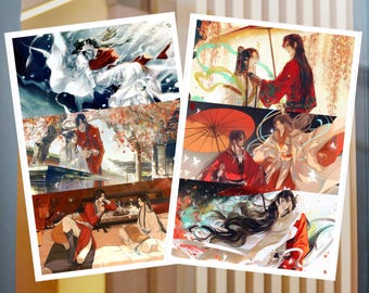 Heaven Officials Blessing TGCF Stickers 3 Piece Sheet Hua Cheng Xie Lian