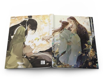 Thousand Autumns Yan Wushi Shen qiao Yaoi Cuaderno de tapa dura mate, cuaderno de manga BL, cuaderno Qian Qui, regalo BL, cuaderno Yaoi