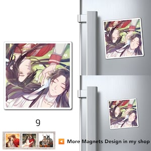 TGCF Chibi Magnets Heaven Official&#39;s Blessing Merch Hua Cheng Xie Lian Tian Guan Ci Fu Chibi BL Manhua Yaoi Anime Boys love Tgcf Manhwa TGCF