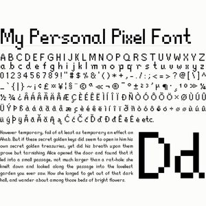 Fuente Pixel, fuente My Personal Pixel, fuente Handwriting Inspire, fuente Planner, linda y simple.