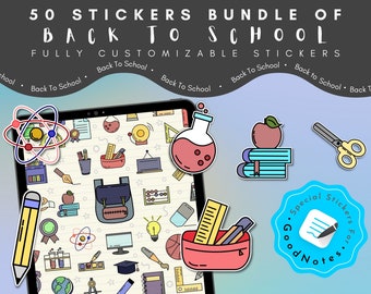 Back to School Stickers, Magic stickers, GoodNotes Stickers, Education stickers, Digital Planner Stickers, Pre-corp PNG, Planning & Studying