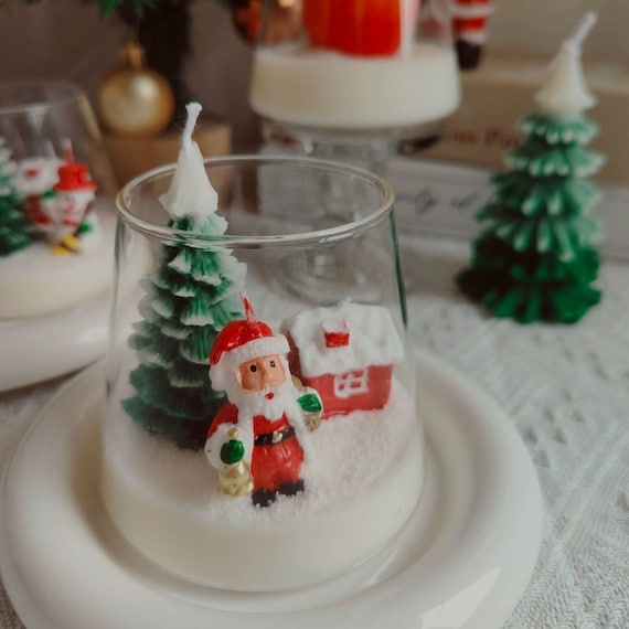 Décoration de bougie de Noël pour la table, Bougies pour le père