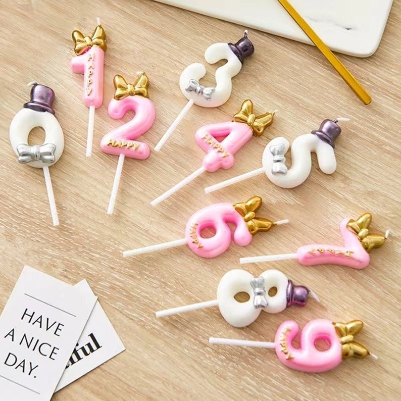 Number Candles Birthday Cake Candle Birthday Party Candles - Etsy