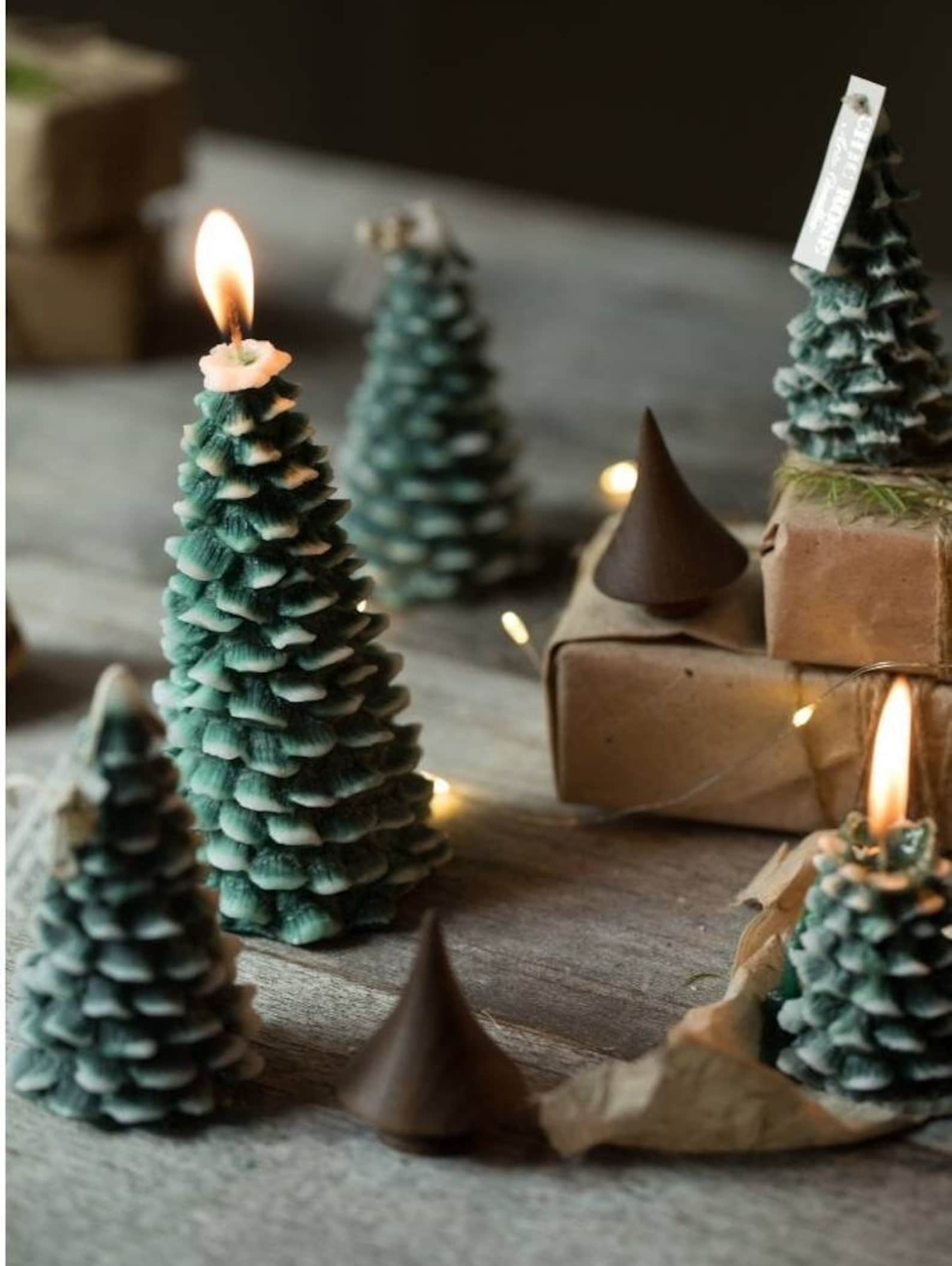 Carnauba Wax Christmas Tree Candles