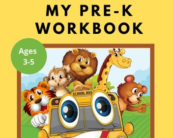 Preschool Workbook | ABC, Numbers, Tracing, Counting Activities (Ages 3-5) (PDF Download)