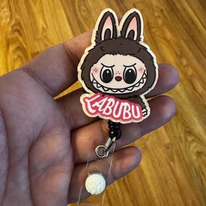 Labubu badge reel