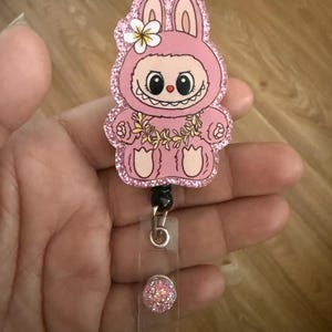 Labubu badge reel