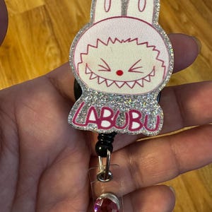 Labubu badge reel