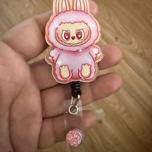 Labubu badge reel