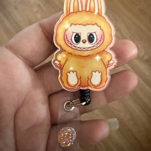 Labubu badge reel
