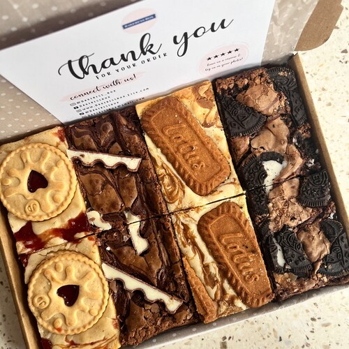 Letterbox Brownie/blondie Box Gift Box Vegetarian Etsy UK