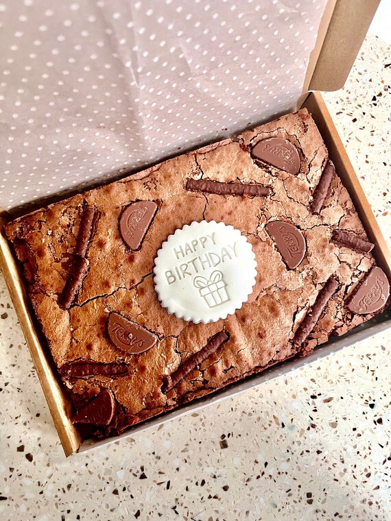 Brownie Slab Postbox/letter Size Birthday Gift Thank You Etsy