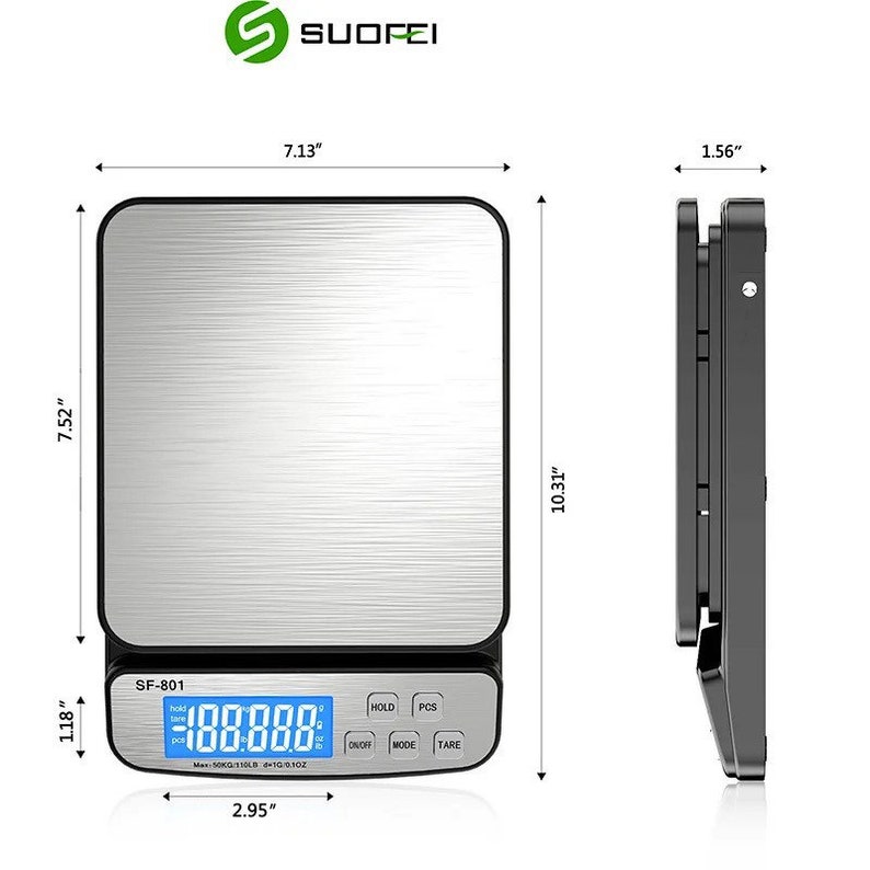 Shipping Scale for Packages 50 KG 110 LB Kitchen Scale Etsy
