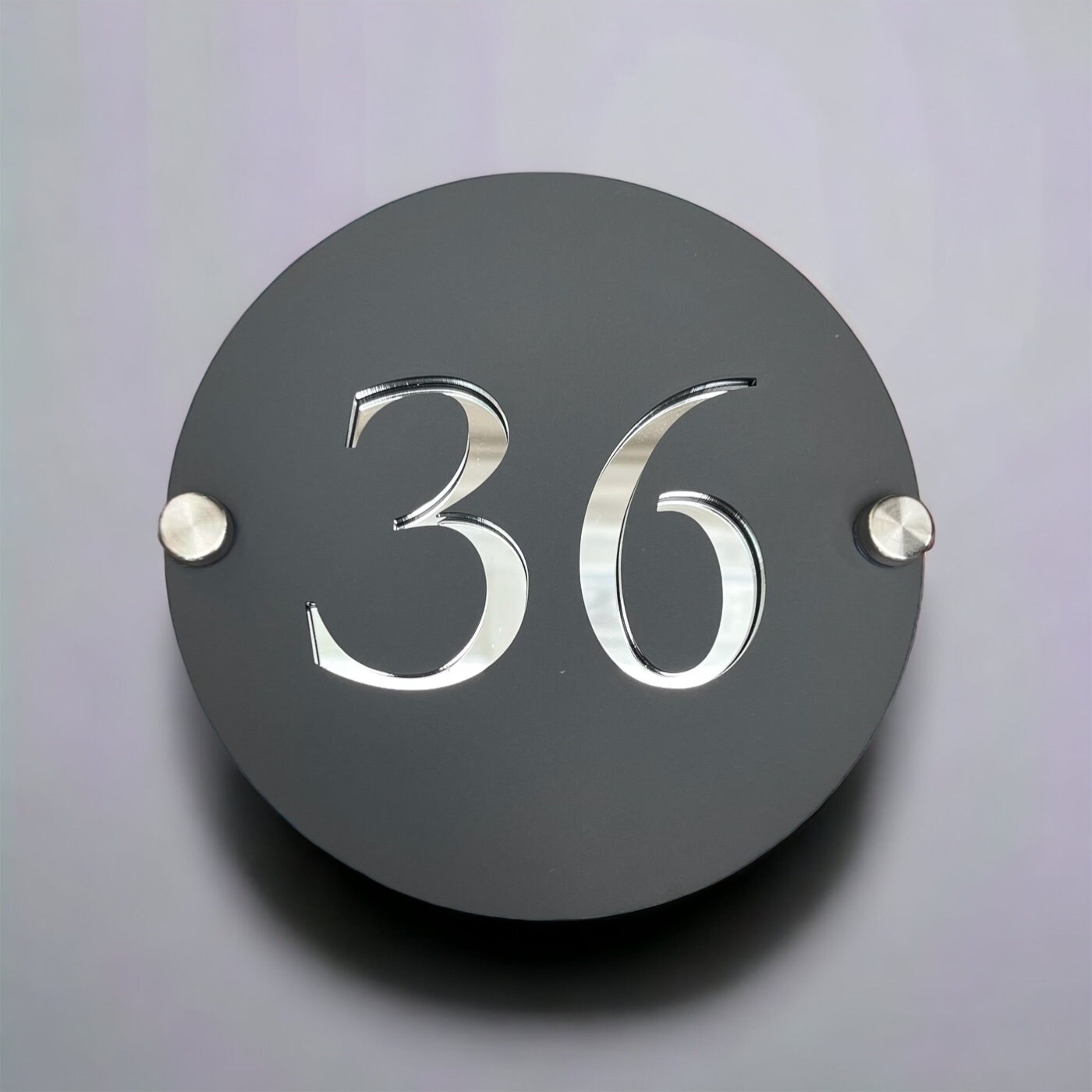 Luxury Round House Door Number Sign - Etsy UK