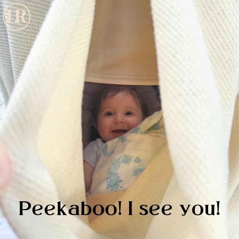 Peekaboo: The Ultimate Breathable Knit Nursing Cover by Little Rou Includes Free Mesh Laundry Bag Grey image 8