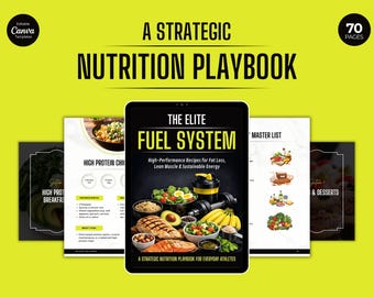 Książka kucharska Elite Fuel System | Wydajne przepisy na utratę tłuszczu i przyrost masy mięśniowej (wersja cyfrowa do pobrania)