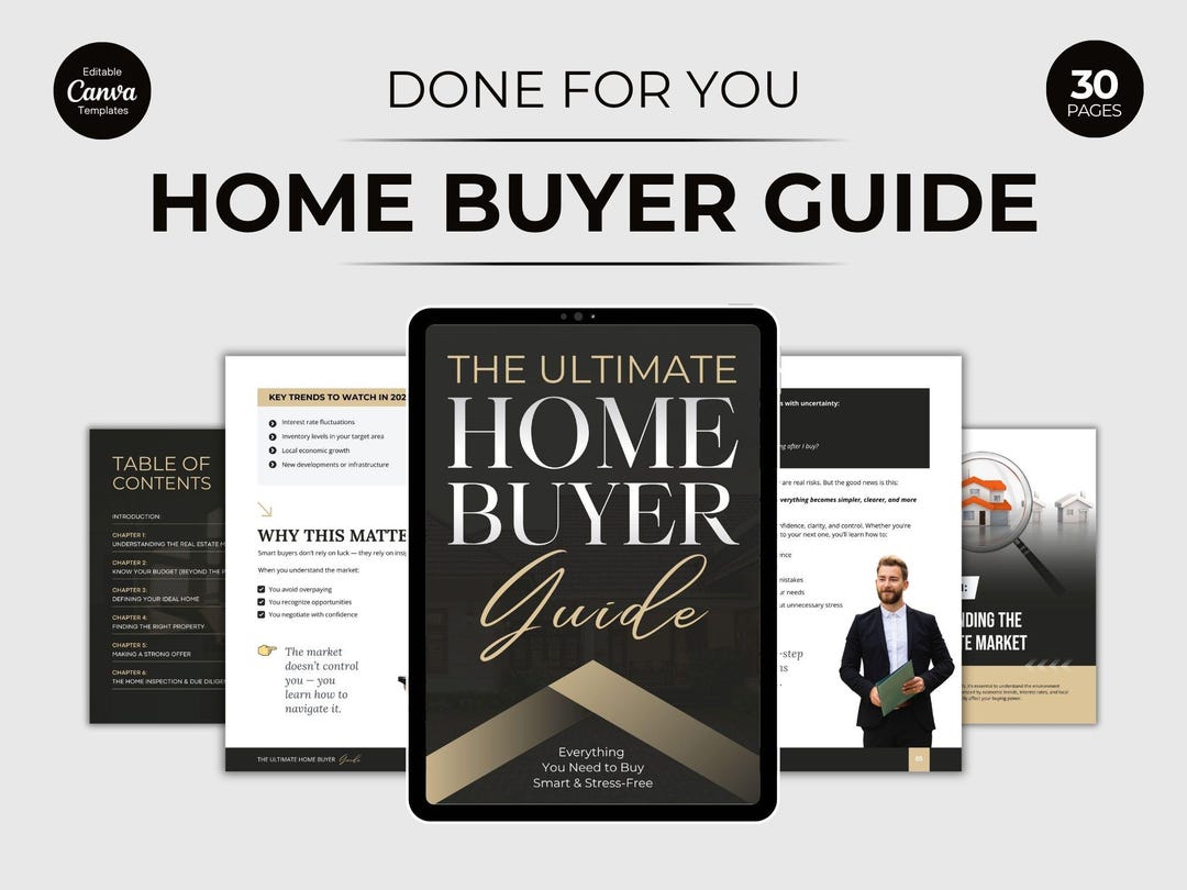 Home Buyer Guide Canva Template | First Time Buyer Guide | Buyer ...