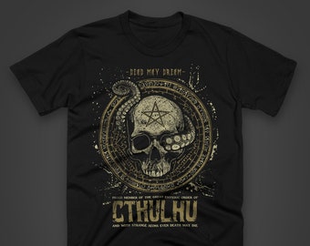 Dead May Dream t-shirt: H.P. Lovecraft Cthulhu Horror Tee