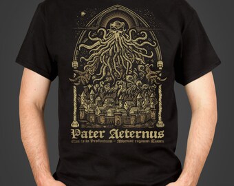 Pater Aeternus T-shirt: Lovecraft Cthulhu Horror Tee