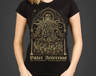 Pater Aeternus T-shirt: Lovecraft Cthulhu Horror Tee