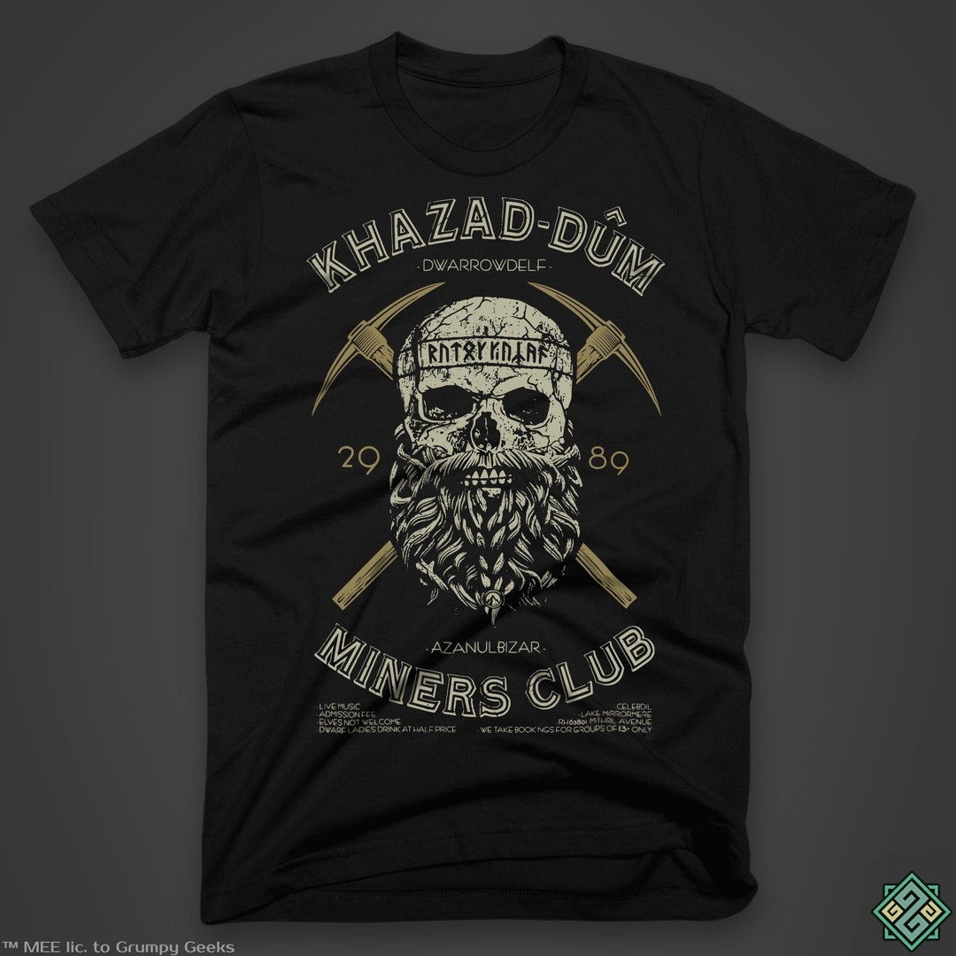 Moria™ Miners Khazad Dum™ T-shirt: the Lord of the Rings Licensed Tee 