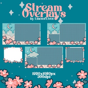Cute Sakura Stream Overlays