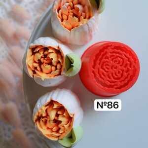 Buse en forme de fleur de guimauve : douille pour glaçage tulipe XXL, décoration de gâteau
