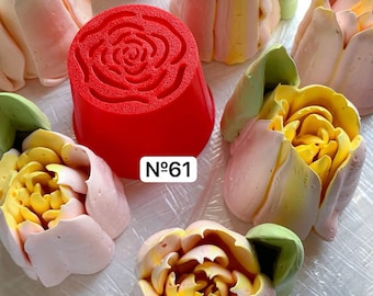 Boquillas para manga pastelera nº 13, flores de malvavisco, tulipán XXL, boquilla para glaseado, herramientas de decoración para decoración de tartas, tulipán Zephyr de punta grande, flores comestibles